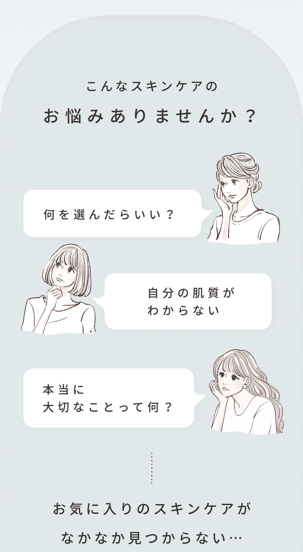 こんなスキンケアのお悩みありませんか？