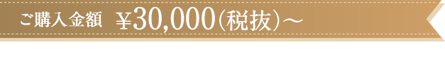 ご購入金額¥30,000~