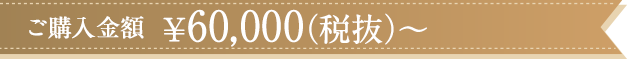 ご購入金額¥60,000~